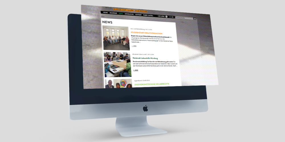 Website Relaunch Akademie Faber-Castell, Bild 3 von 3
