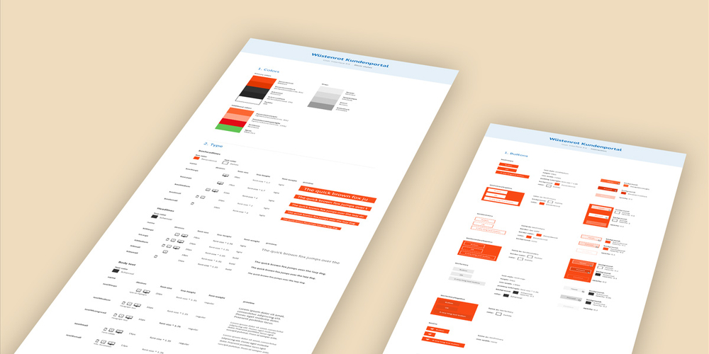 Kundenportal Wüstenrot UI Design, Bild 2 von 3