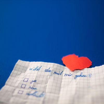 Abbildung eines Liebesbriefs
